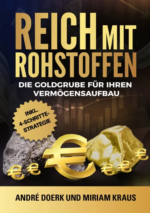Buchcover von Reich mit Rohstoffen von André Doerk und Miriam Kraus